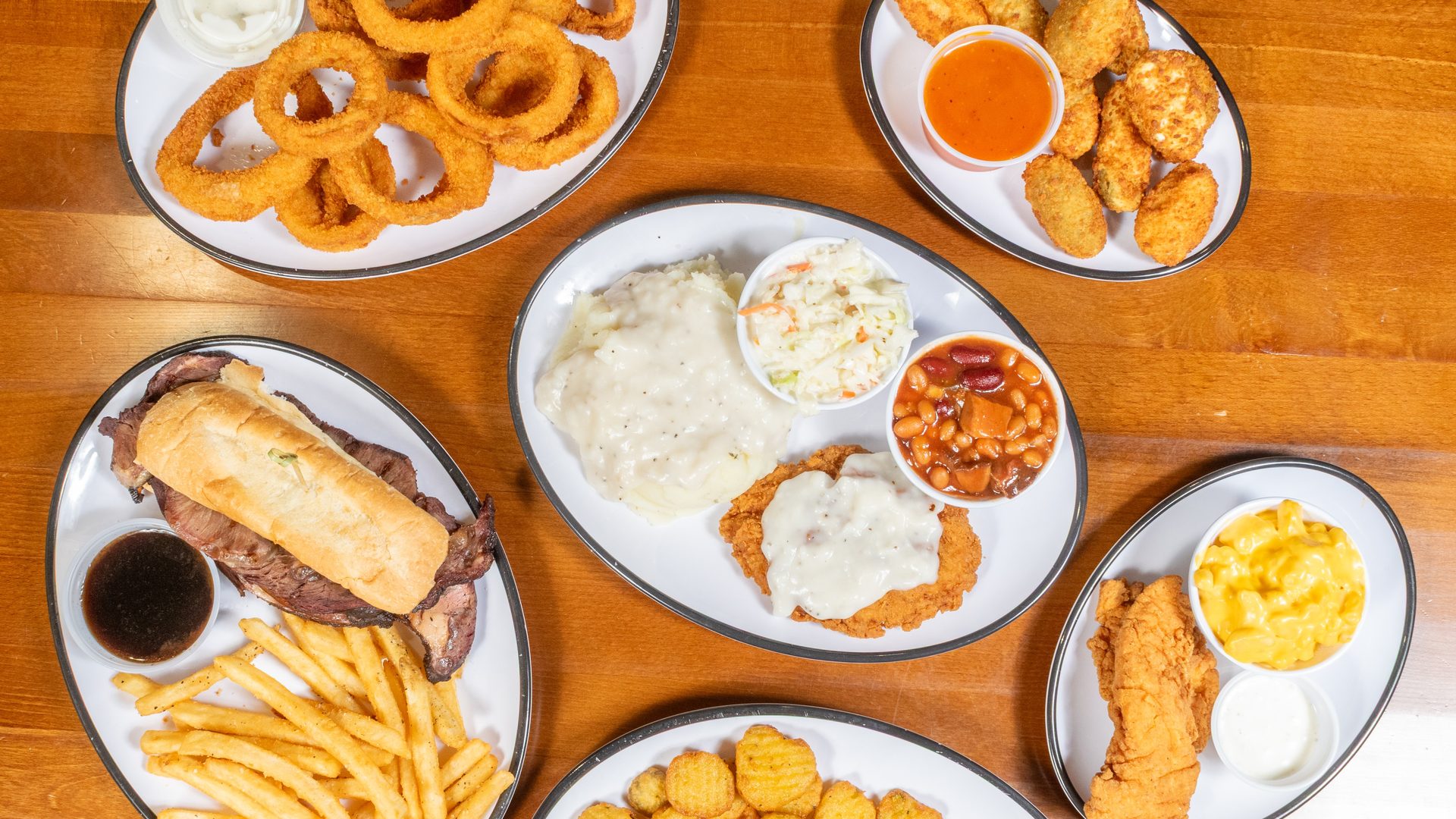 Breakfast Buffet & Prime Rib Sandwiches Sundays, $8.95 Express Menu Mondays, BBQ Pizza Tuesdays