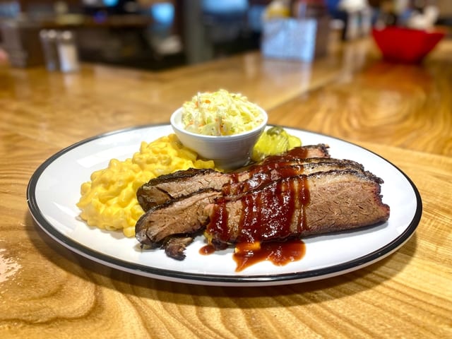 Smoked Sliced Brisket.