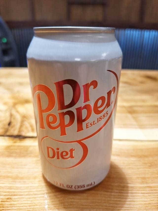 Diet Dr Pepper.