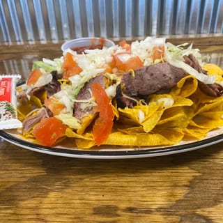 1/2 Order BBQ Meat Nacho Supreme Express